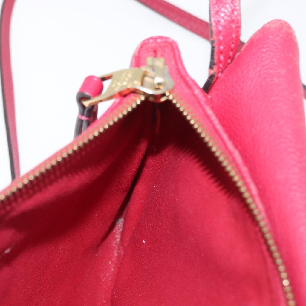 Louis Vuitton Twice Handbag Monogram Empreinte Leather Burgundy Leather Shoulder Bag Bag (Pre-Owned)