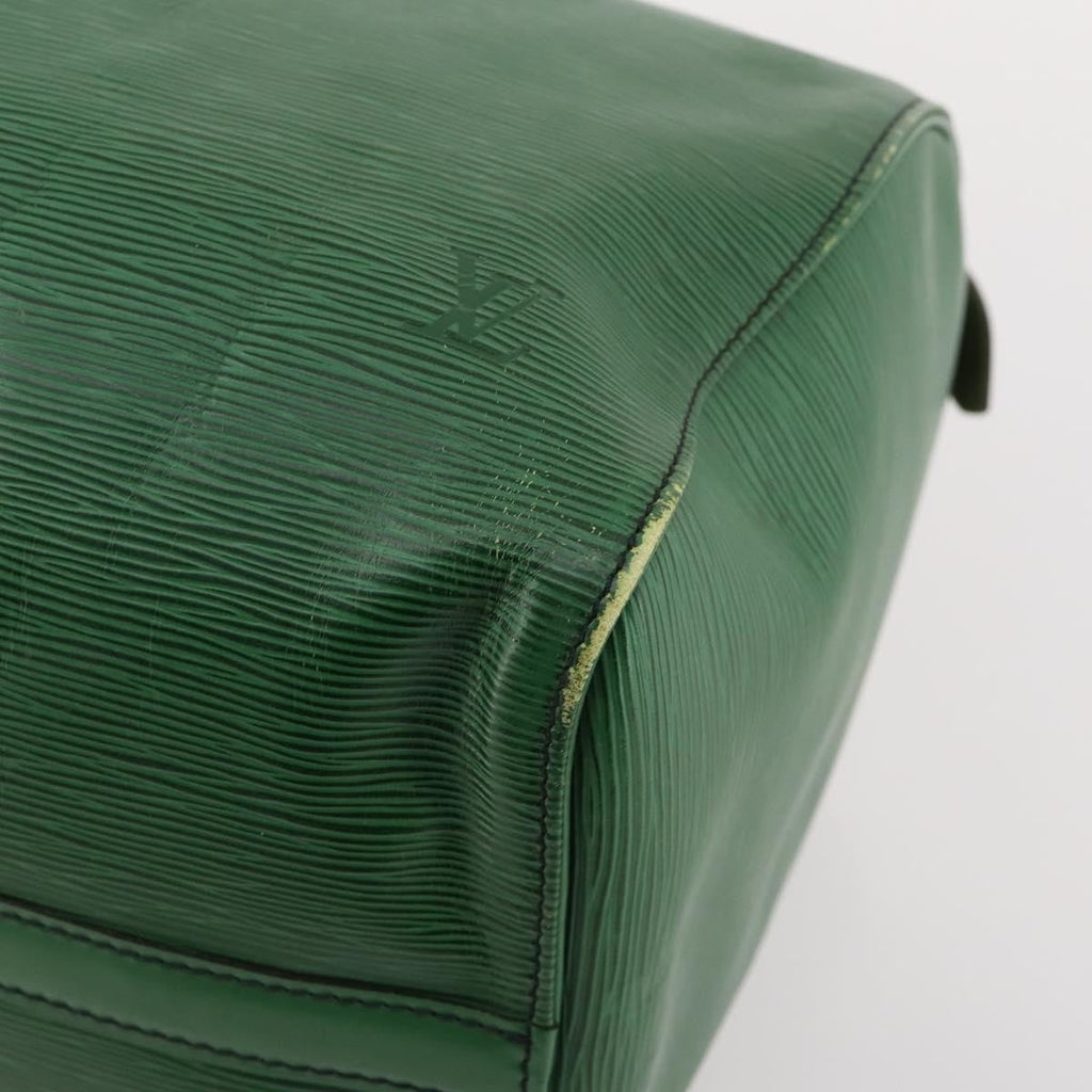 Louis Vuitton Keepall Bag Epi Leather Green Leather Travel Bag Bag (Pre-Owned)