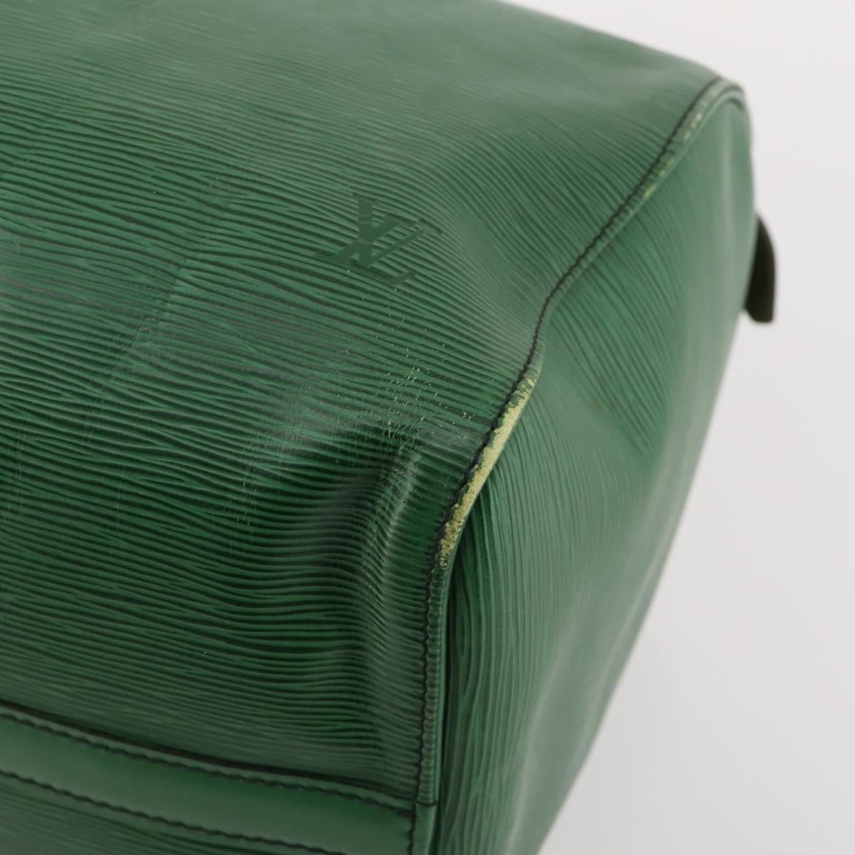 Louis Vuitton Keepall Bag Epi Leather Green Leather Travel Bag Bag (Pre-Owned)