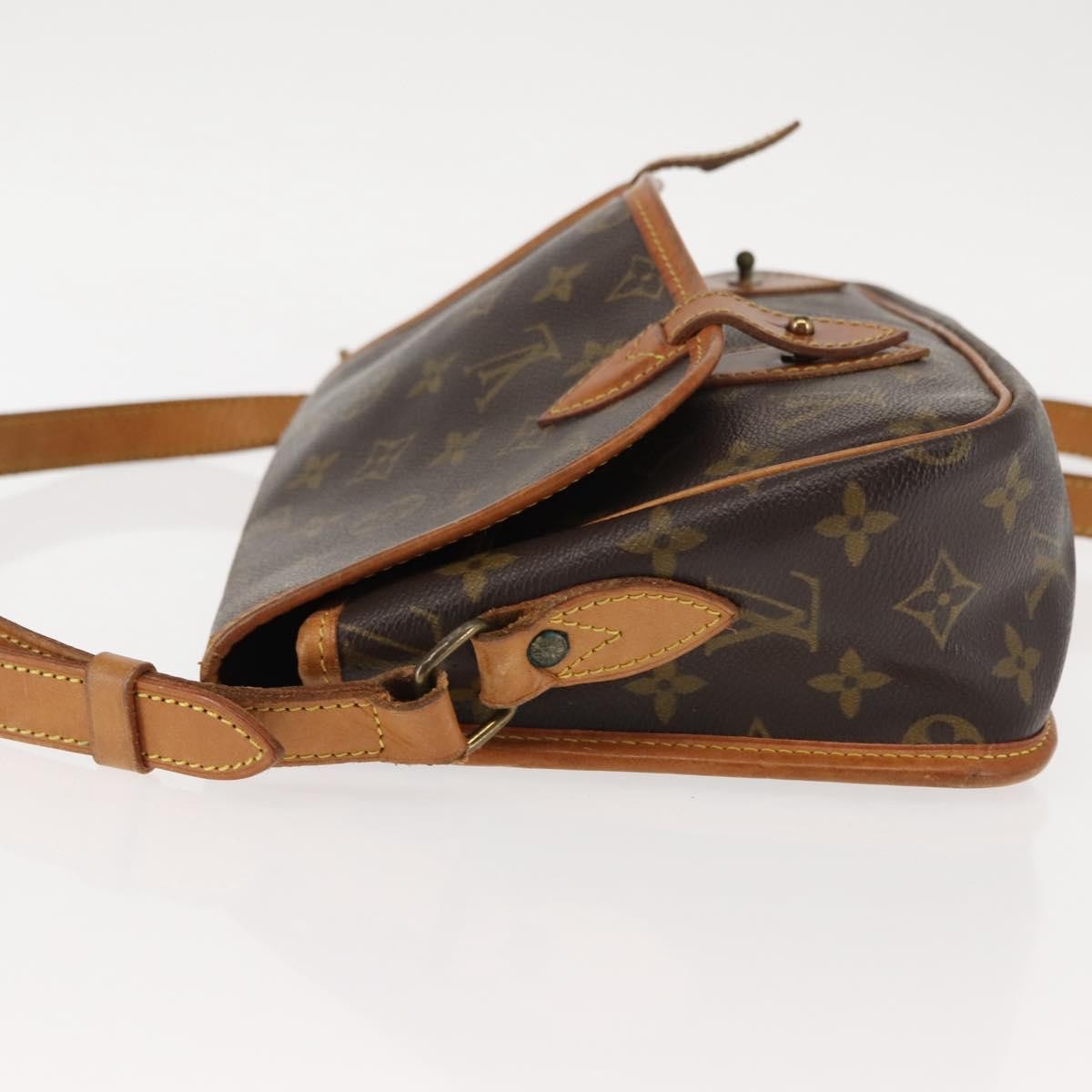 Louis Vuitton Sac Gibeciere Messenger Bag Monogram Canvas Brown Canvas Bag (Pre-Owned)