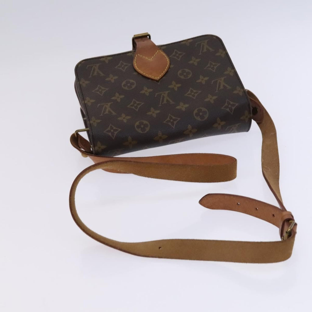 Louis Vuitton Cartouchiere Handbag Monogram Canvas Brown Canvas Shoulder Bag Bag (Pre-Owned)