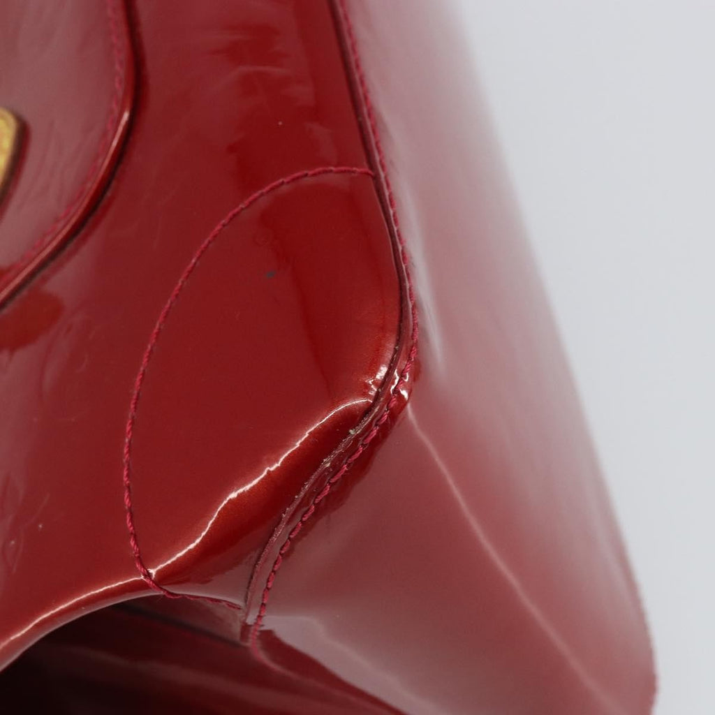 Louis Vuitton Rosewood Avenue Handbag Monogram Vernis Red Patent_Leather Handbag (Pre-Owned)