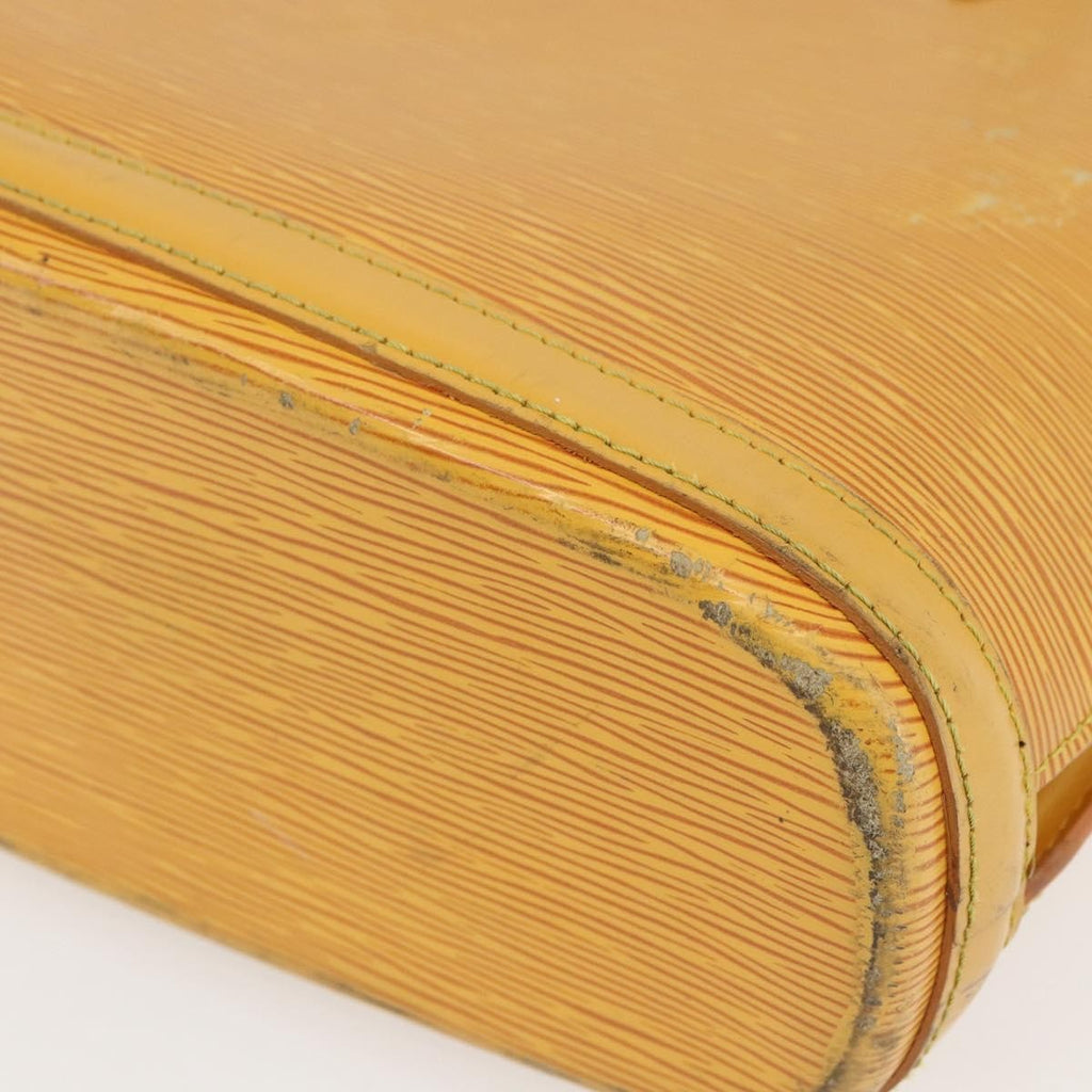 Louis Vuitton Lussac Handbag Epi Leather Yellow Leather Shoulder Bag Bag (Pre-Owned)