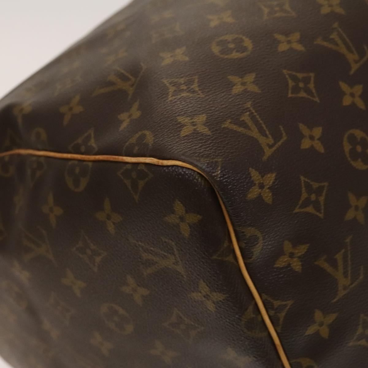Louis Vuitton Keepall Bag Monogram Canvas Brown Canvas Travel Bag Bag (Pre-Owned)