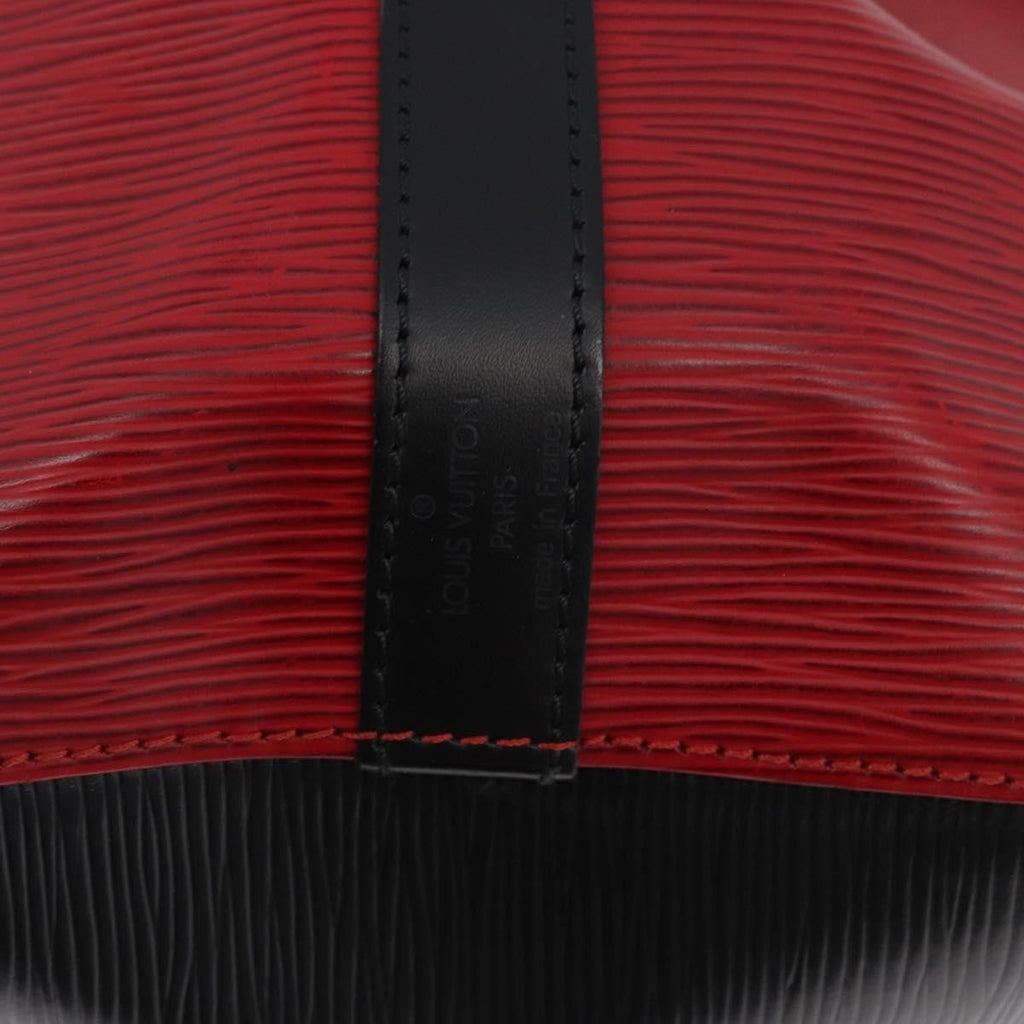 Louis Vuitton Petit Noe Handbag Epi Leather Red Leather Shoulder Bag Bag (Pre-Owned)