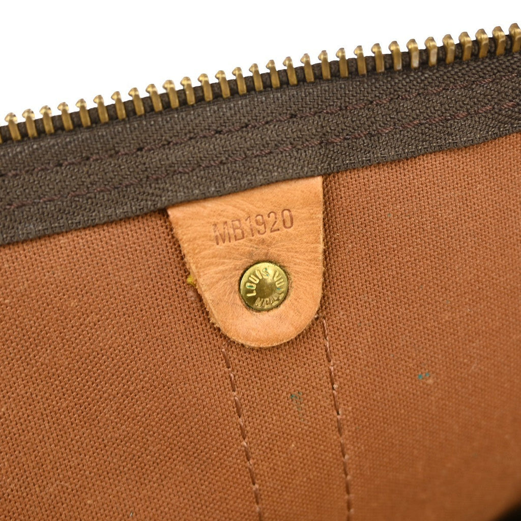 Louis Vuitton Keepall Bag Monogram Canvas Brown Canvas Travel Bag Bag (Pre-Owned)