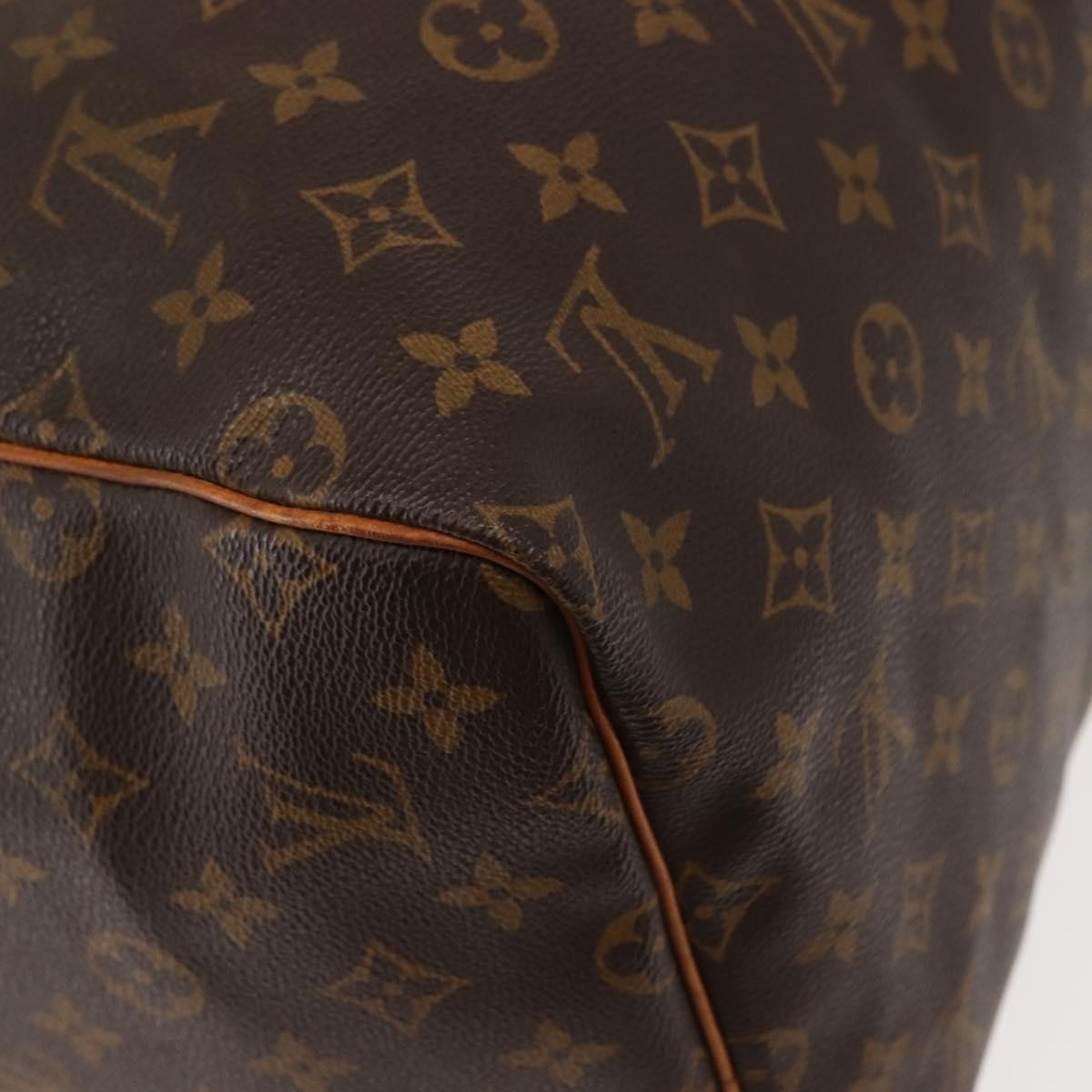 Louis Vuitton Keepall Bag Monogram Canvas Brown Canvas Travel Bag Bag (Pre-Owned)