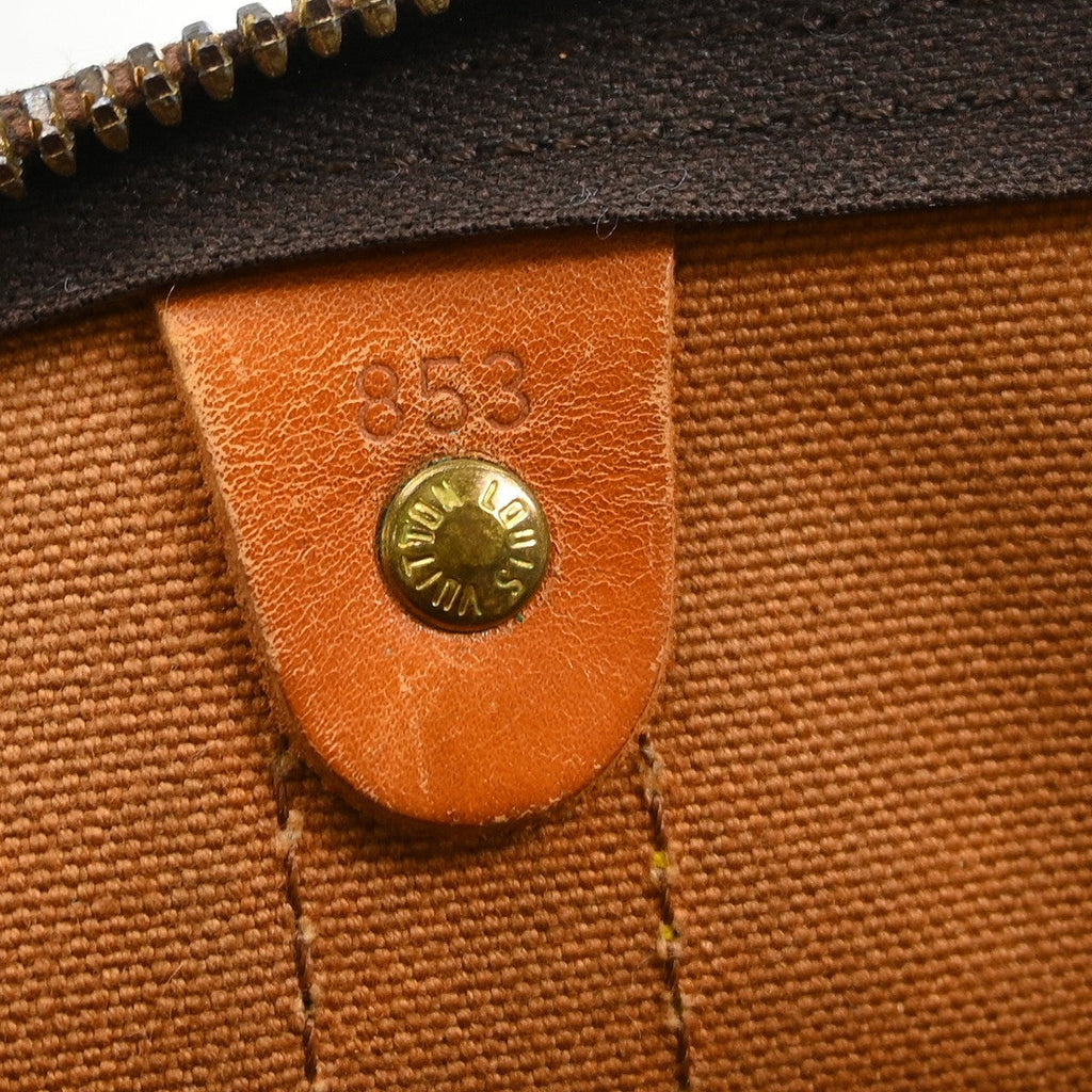 Louis Vuitton Keepall Bag Monogram Canvas Brown Canvas Travel Bag Bag (Pre-Owned)