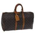 Louis Vuitton Keepall Bag Monogram Canvas Brown Canvas Travel Bag Bag (Pre-Owned)