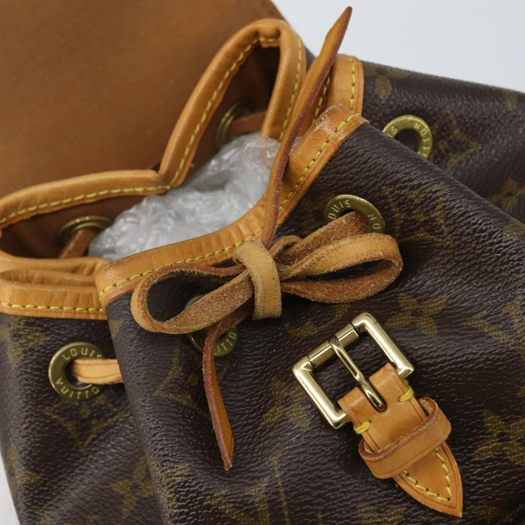Louis Vuitton Vintage Montsouris Backpack Monogram Canvas Brown Canvas Handbag (Pre-Owned)