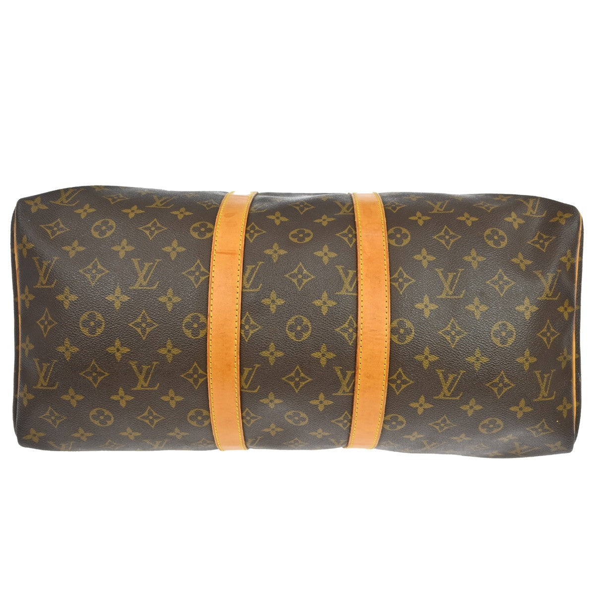 Louis Vuitton Keepall Bag Monogram Canvas Brown Canvas Travel Bag Bag (Pre-Owned)