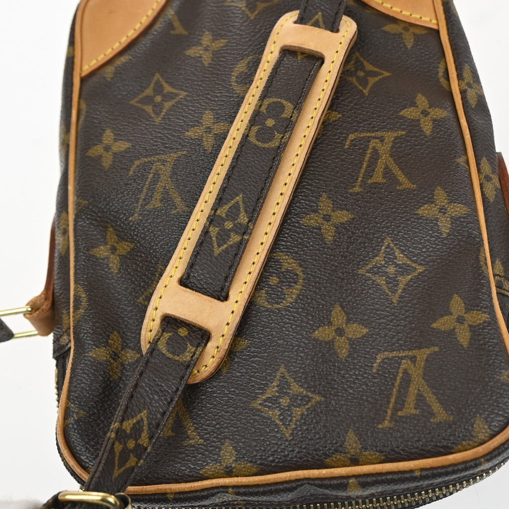 Louis Vuitton Danube Handbag Monogram Canvas Brown Canvas Shoulder Bag Bag (Pre-Owned)