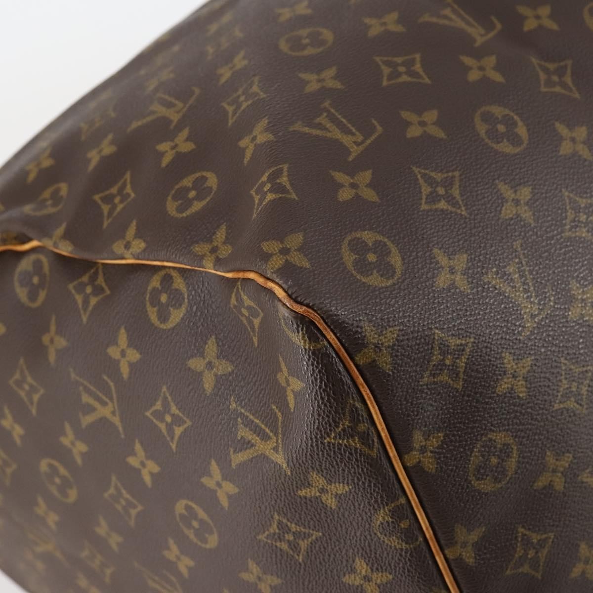 Louis Vuitton Keepall Bag Monogram Canvas Brown Canvas Travel Bag Bag (Pre-Owned)