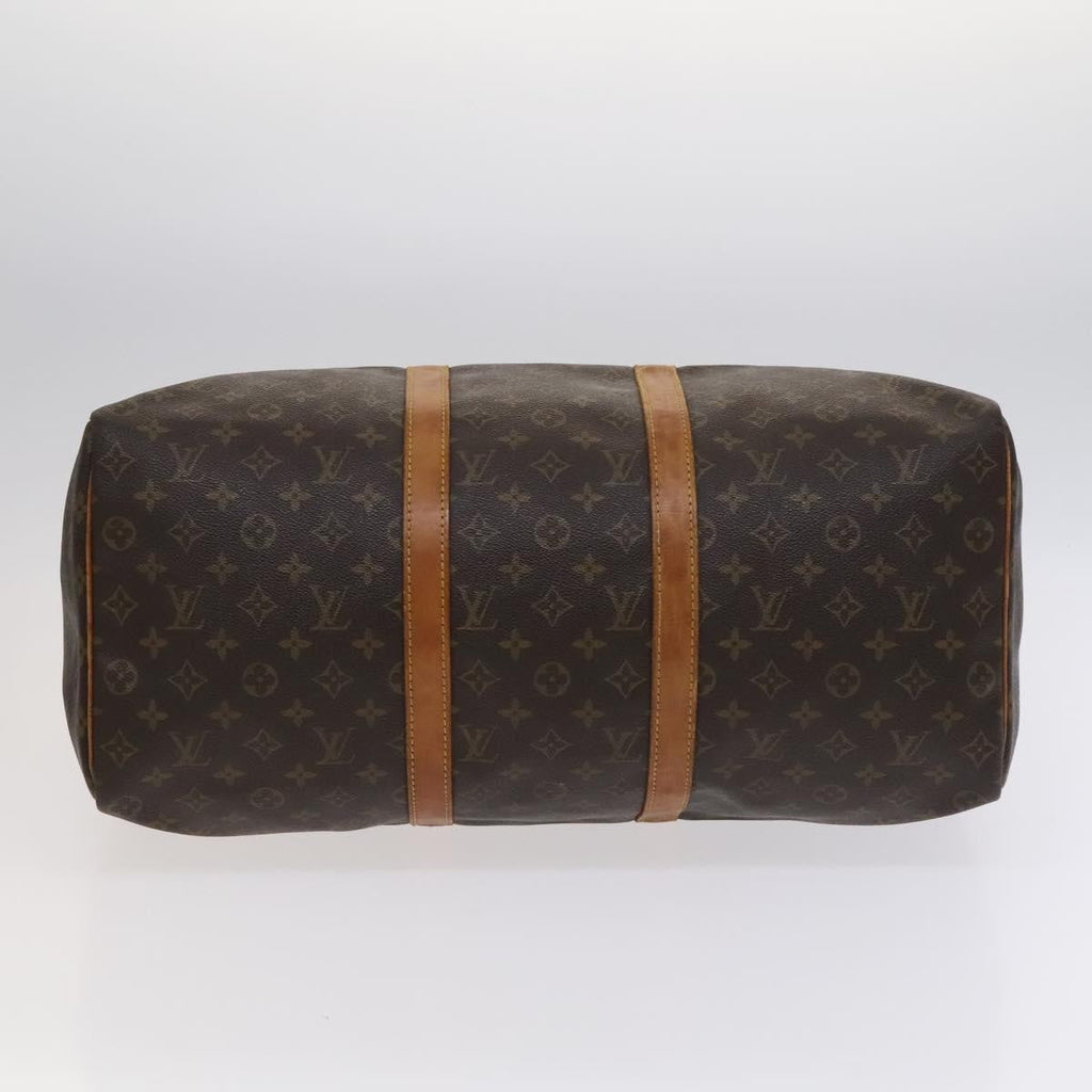 Louis Vuitton Keepall Bag Monogram Canvas Brown Canvas Travel Bag Bag (Pre-Owned)