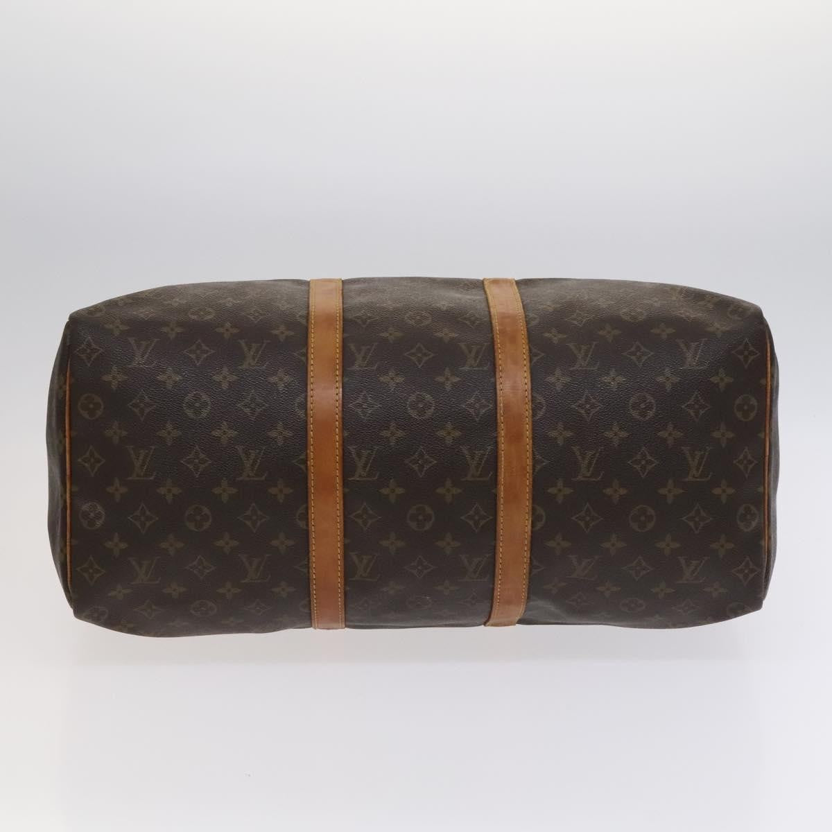 Louis Vuitton Keepall Bag Monogram Canvas Brown Canvas Travel Bag Bag (Pre-Owned)