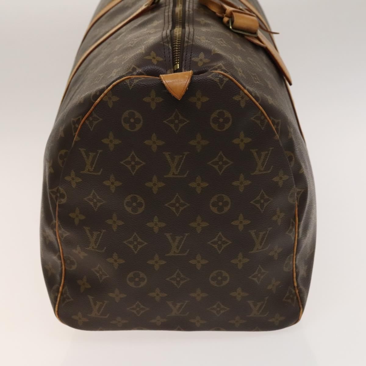 Louis Vuitton Keepall Bag Monogram Canvas Brown Canvas Travel Bag Bag (Pre-Owned)