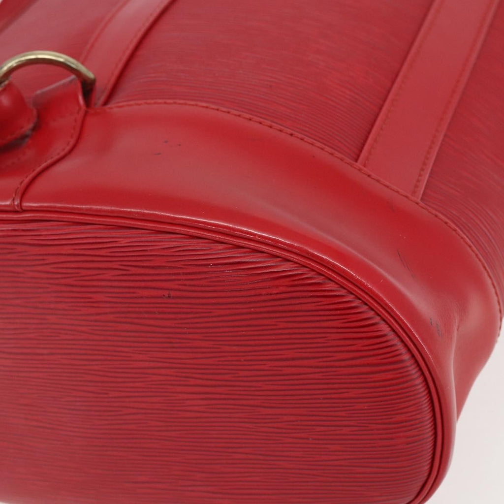 Louis Vuitton Randonnee Backpack Epi Leather Red Leather Shoulder Bag Bag (Pre-Owned)