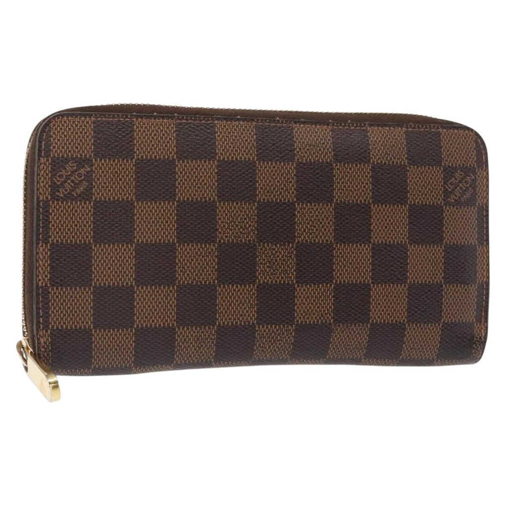 Louis Vuitton Zippy Wallet Nm Damier Brown Canvas Wallets Accessory (Pre-Owned)