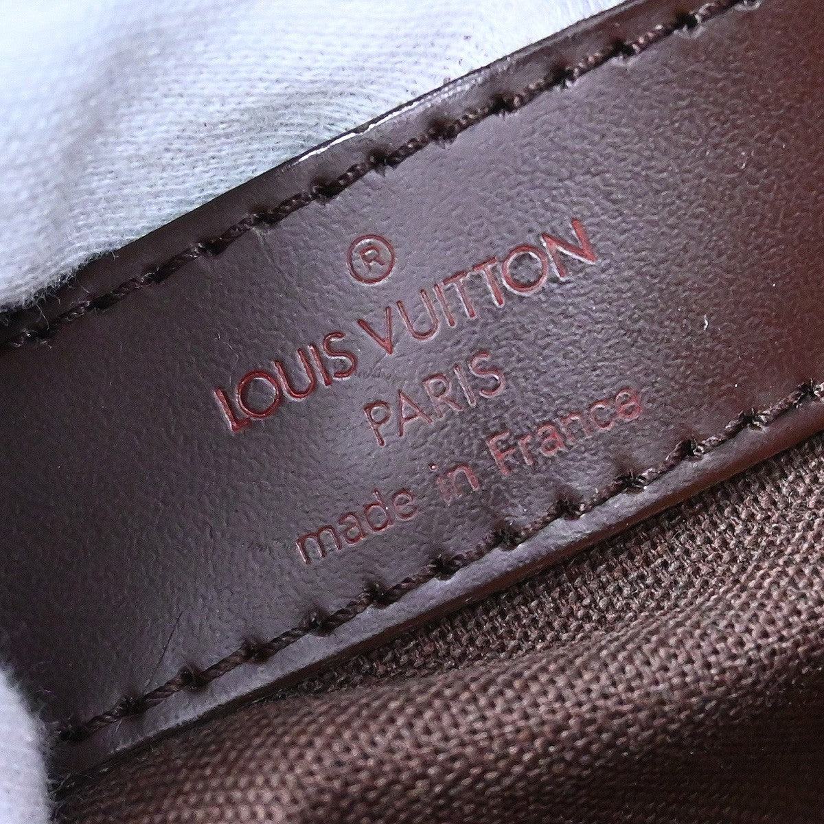 Louis Vuitton Naviglio Handbag Damier Brown Canvas Shoulder Bag Bag (Pre-Owned)