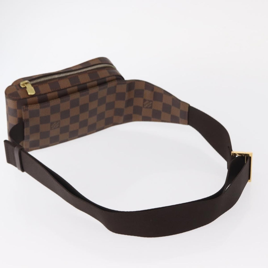 Louis Vuitton Geronimos Waist Bag Damier Brown Canvas Shoulder Bag Bag (Pre-Owned)