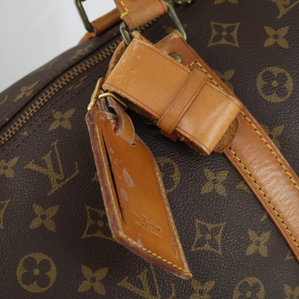 Louis Vuitton Keepall Bag Monogram Canvas Brown Canvas Travel Bag Bag (Pre-Owned)