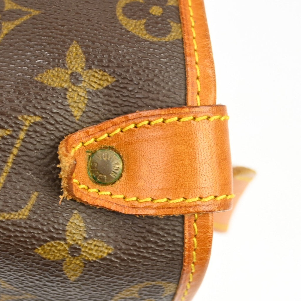 Louis Vuitton Saumur Handbag Monogram Canvas Brown Canvas Shoulder Bag Bag (Pre-Owned)