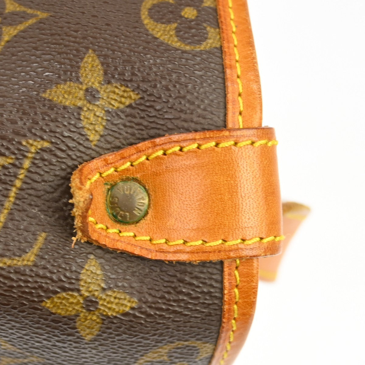 Louis Vuitton Saumur Handbag Monogram Canvas Brown Canvas Shoulder Bag Bag (Pre-Owned)