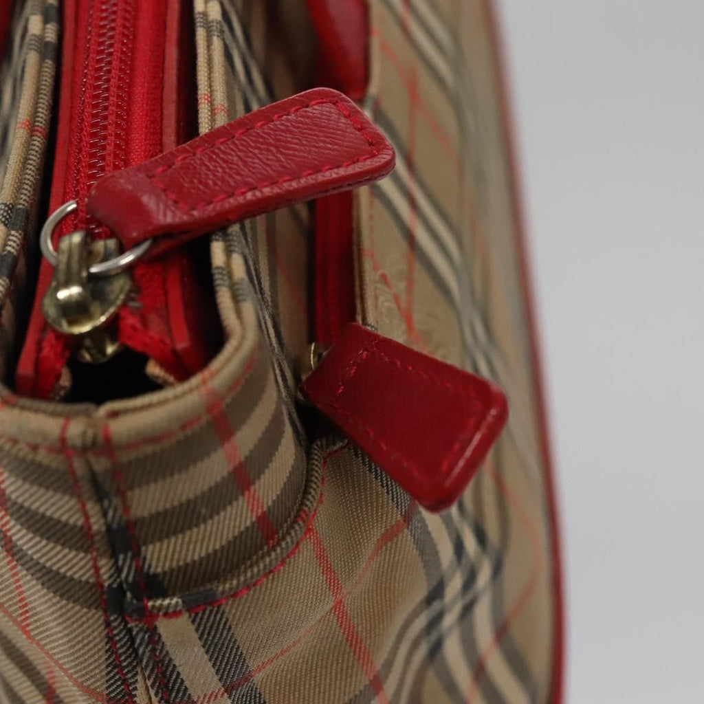 Burberry Nova Check Handbag Nova Check Canvas And Leather Beige Canvas Handbag (Pre-Owned)