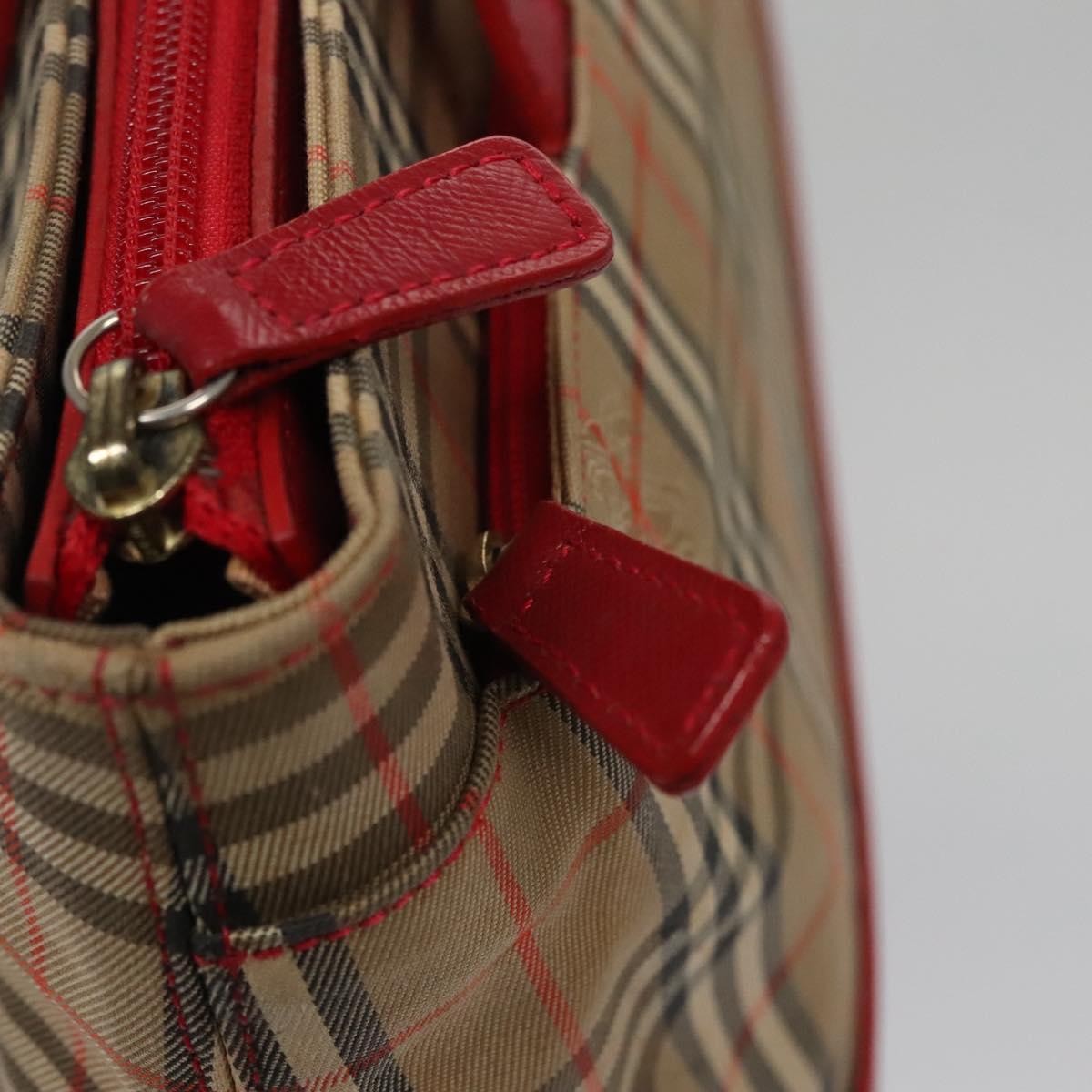 Burberry Nova Check Handbag Nova Check Canvas And Leather Beige Canvas Handbag (Pre-Owned)