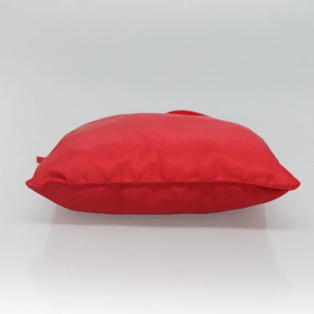 Prada Flat Messenger Bag Tessuto Red Nylon Shoulder Bag Bag (Pre-Owned)