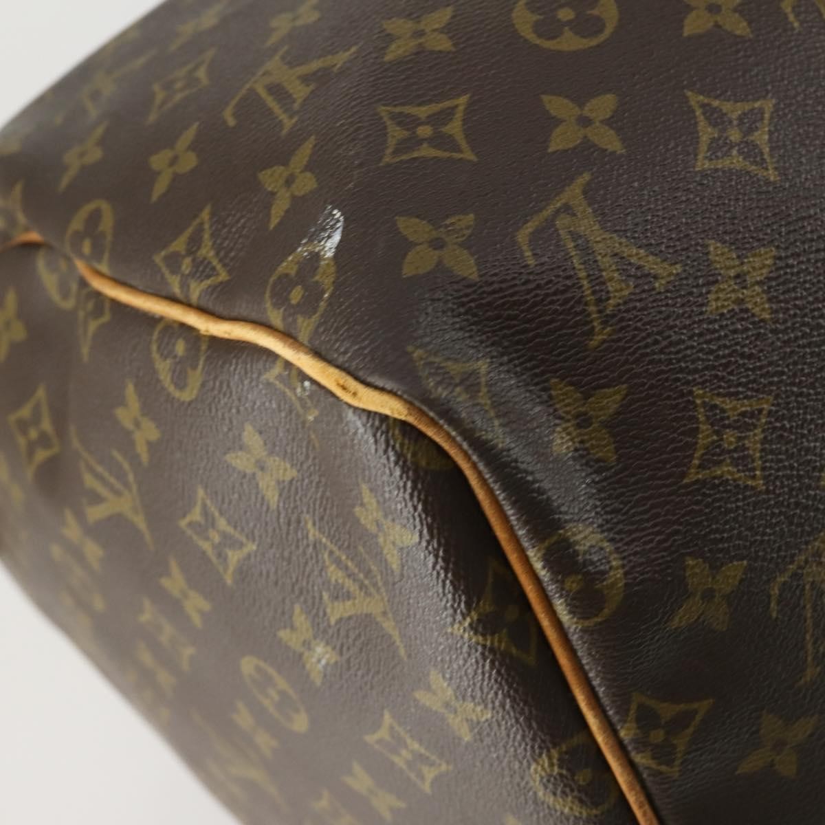 Louis Vuitton Keepall Bag Monogram Canvas Brown Canvas Travel Bag Bag (Pre-Owned)