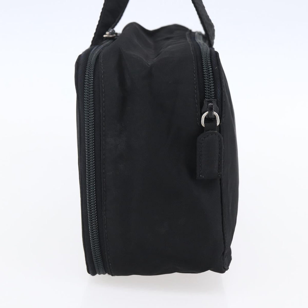 Prada Vintage Handbag Tessuto Black Nylon Handbag (Pre-Owned)