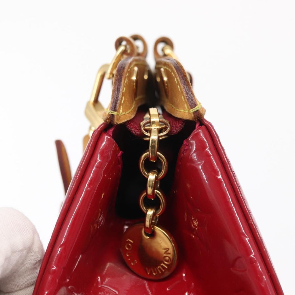 Louis Vuitton Brea Handbag Monogram Vernis Red Patent_Leather Handbag (Pre-Owned)