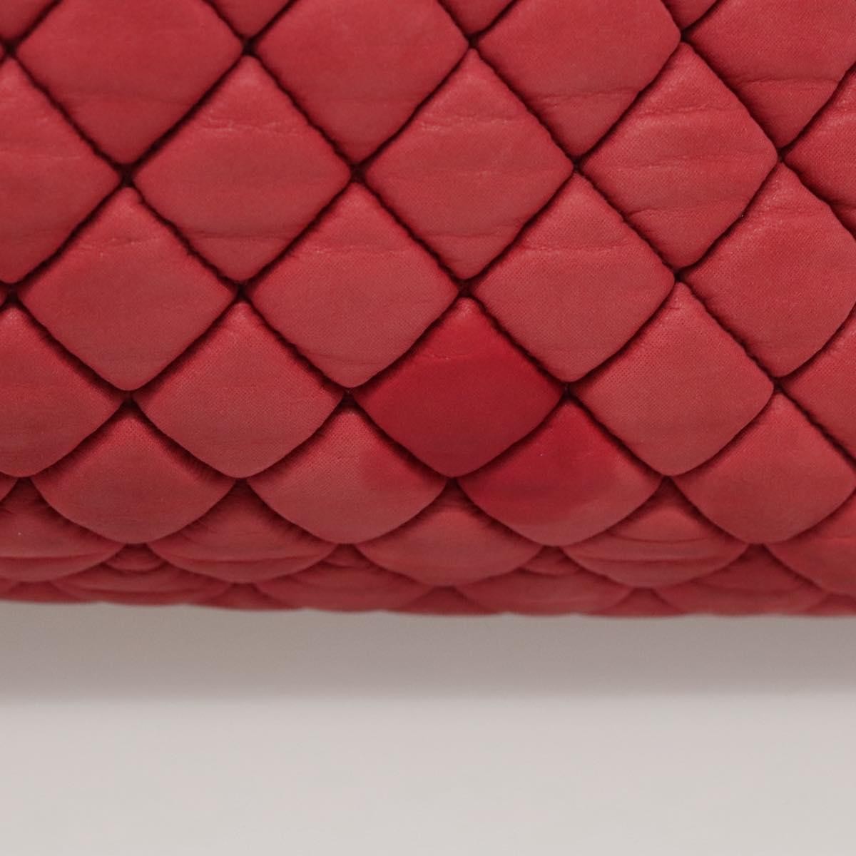 Chanel Matelasse Chain Shoulder Bag Leather Pink Leather Handbag (Pre-Owned)