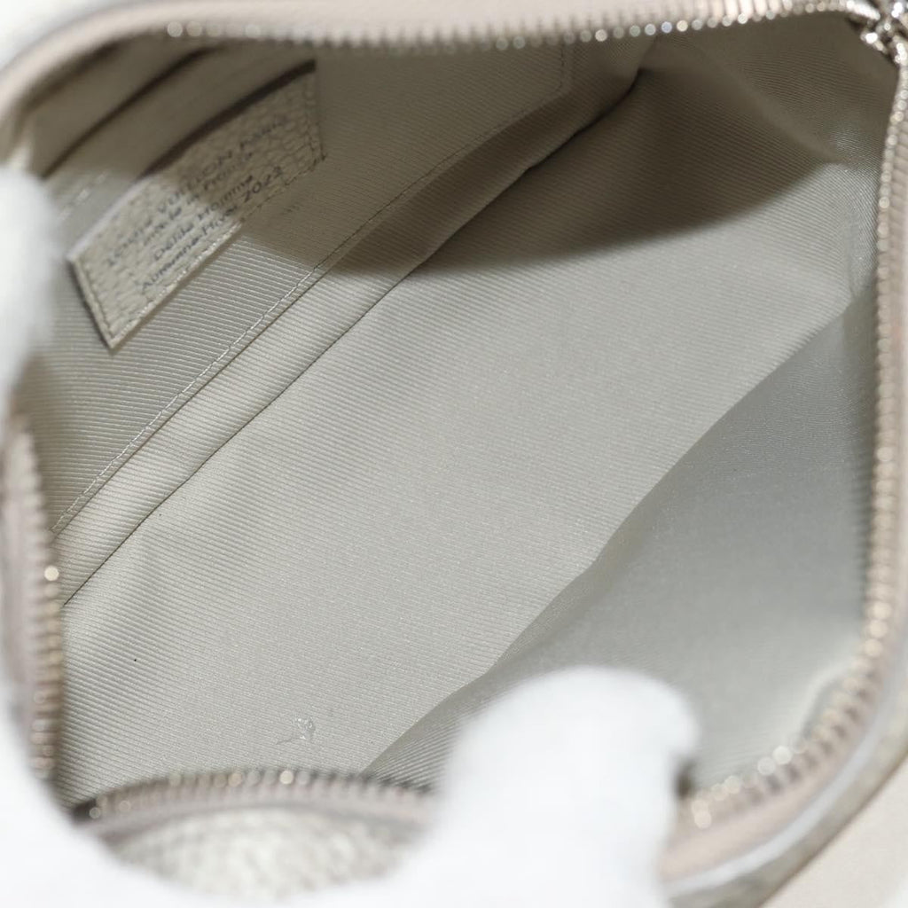 Louis Vuitton Soft Trunk Bag Monogram Taurillon Leather Gray Canvas Shoulder Bag Bag (Pre-Owned)