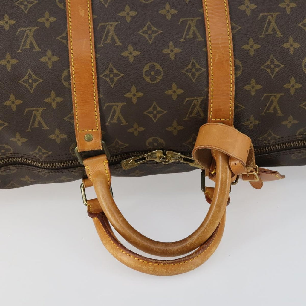 Louis Vuitton Keepall Bag Monogram Canvas Brown Canvas Travel Bag Bag (Pre-Owned)