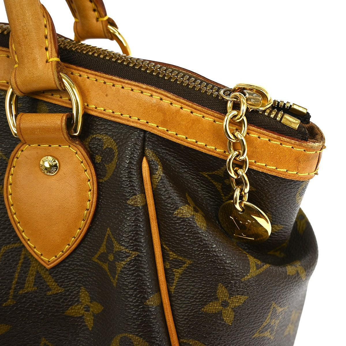 Louis Vuitton Tivoli Handbag Monogram Canvas Brown Canvas Shoulder Bag Bag (Pre-Owned)