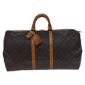 Louis Vuitton Keepall Bag Monogram Canvas Brown Canvas Travel Bag Bag (Pre-Owned)