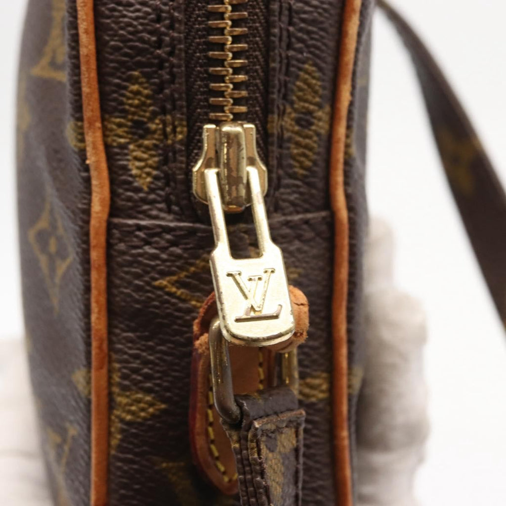 Louis Vuitton Danube Handbag Monogram Canvas Brown Canvas Shoulder Bag Bag (Pre-Owned)