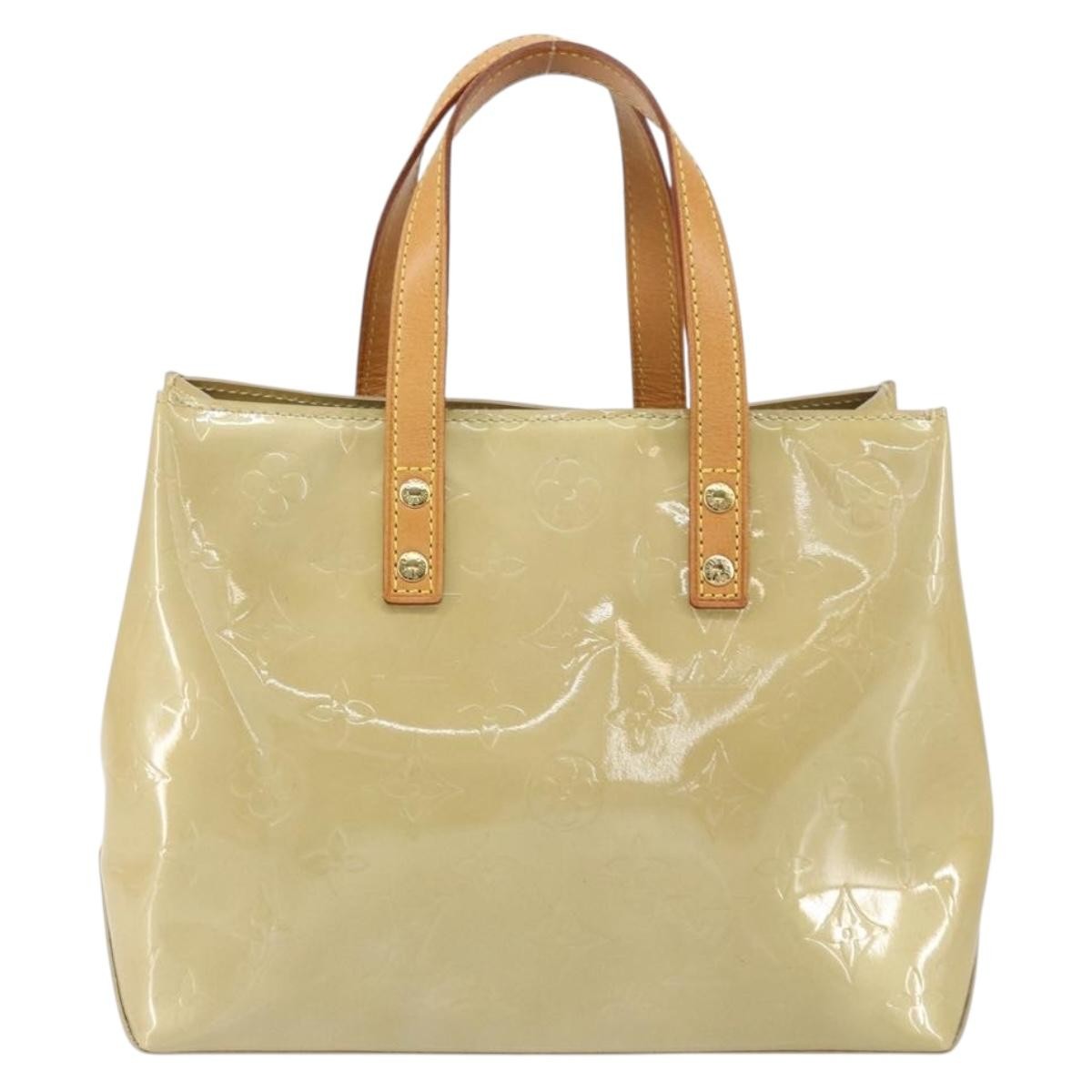 Louis Vuitton Reade Handbag Monogram Vernis Beige Patent_Leather Handbag (Pre-Owned)