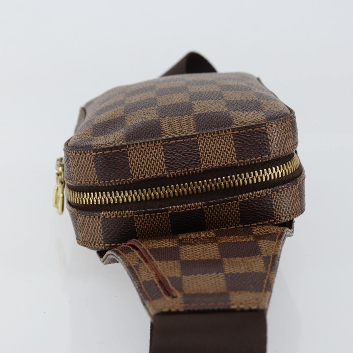 Louis Vuitton Geronimos Waist Bag Damier Brown Canvas Shoulder Bag Bag (Pre-Owned)