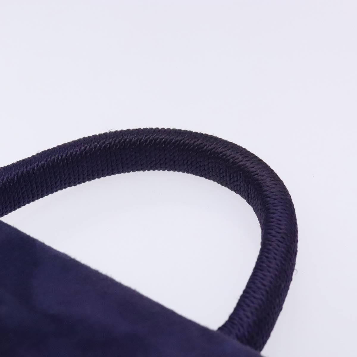 Prada Vintage Handbag Suede Purple Suede Handbag (Pre-Owned)