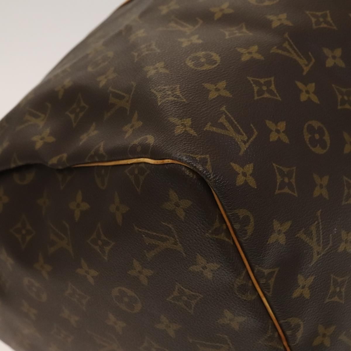 Louis Vuitton Keepall Bag Monogram Canvas Brown Canvas Travel Bag Bag (Pre-Owned)