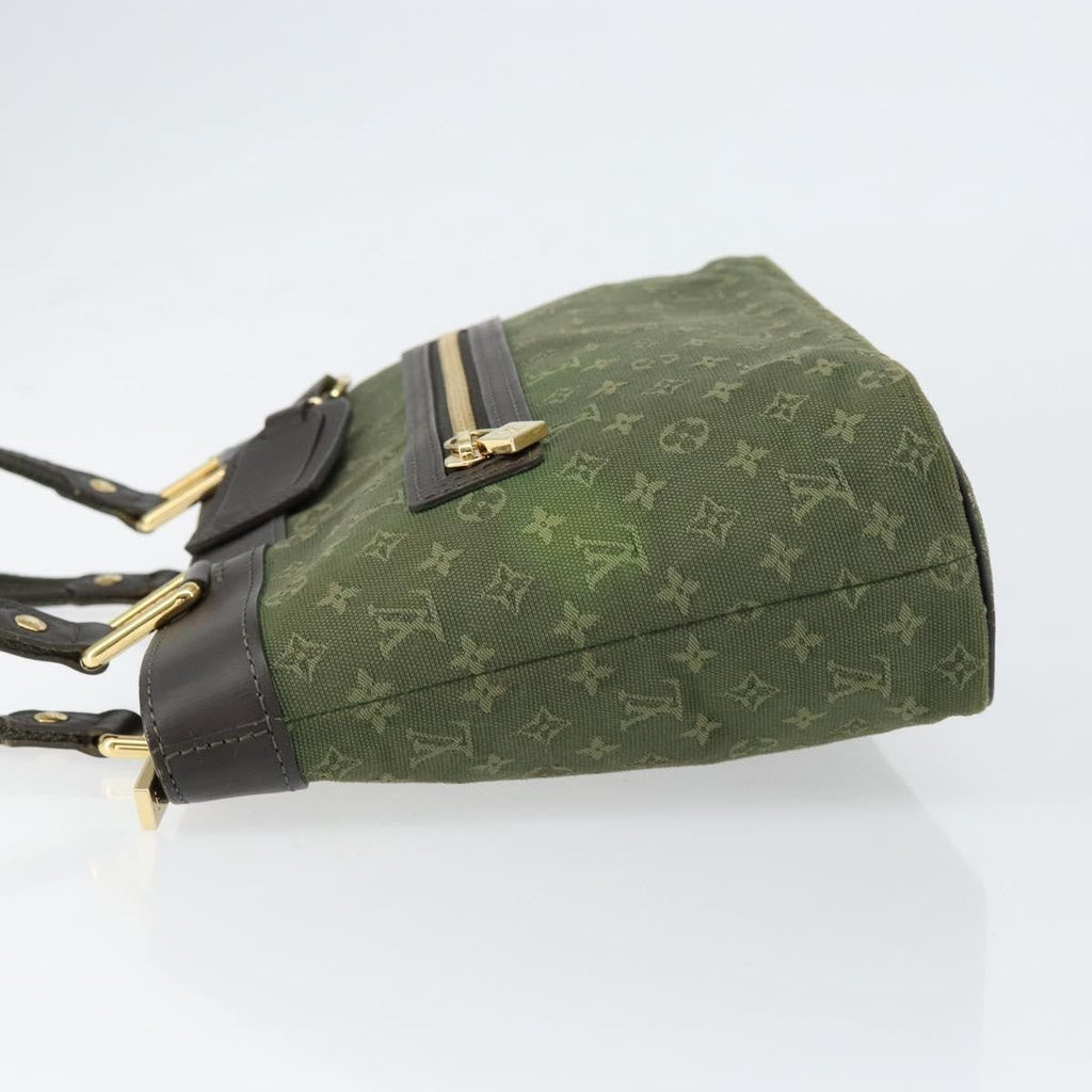 Louis Vuitton Lucille Handbag Mini Lin Khaki Canvas Handbag (Pre-Owned)