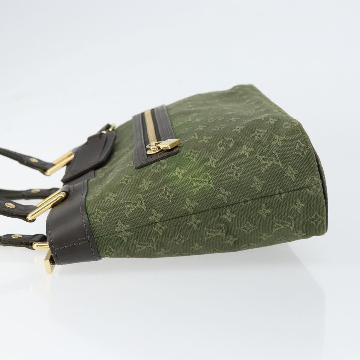 Louis Vuitton Lucille Handbag Mini Lin Khaki Canvas Handbag (Pre-Owned)