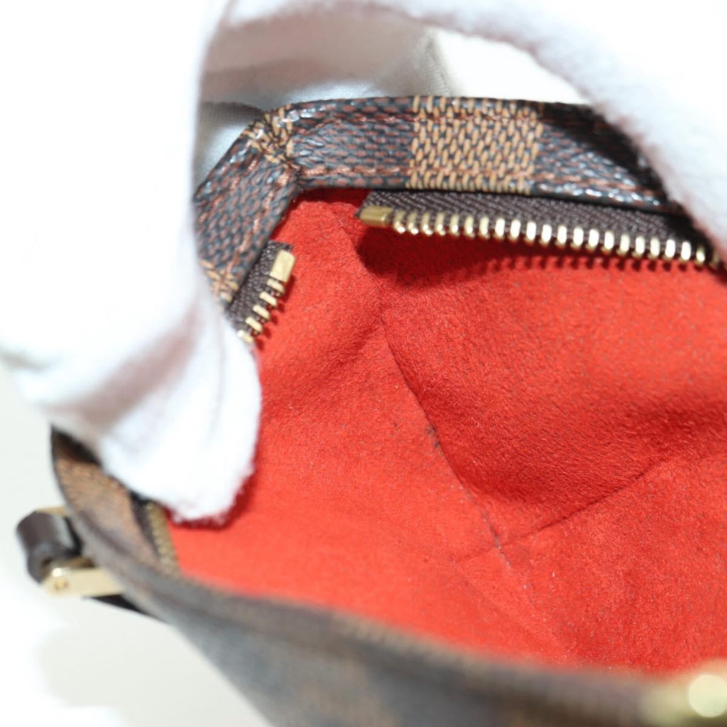 Louis Vuitton Manosque Pochette Damier Brown Canvas Clutche & Pouche Bag (Pre-Owned)