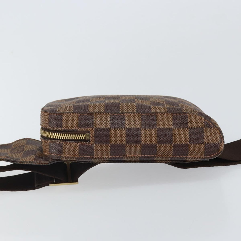 Louis Vuitton Geronimos Waist Bag Damier Brown Canvas Shoulder Bag Bag (Pre-Owned)