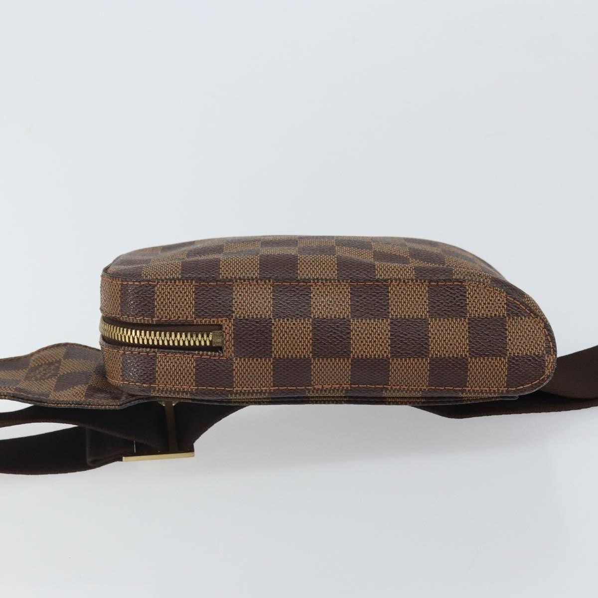 Louis Vuitton Geronimos Waist Bag Damier Brown Canvas Shoulder Bag Bag (Pre-Owned)