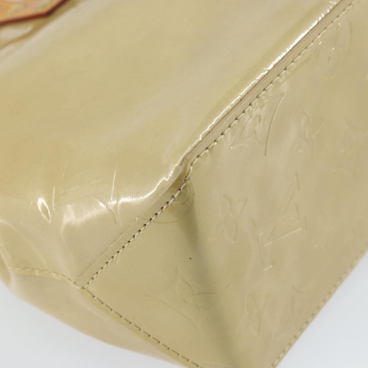 Louis Vuitton Reade Handbag Monogram Vernis Beige Patent_Leather Handbag (Pre-Owned)