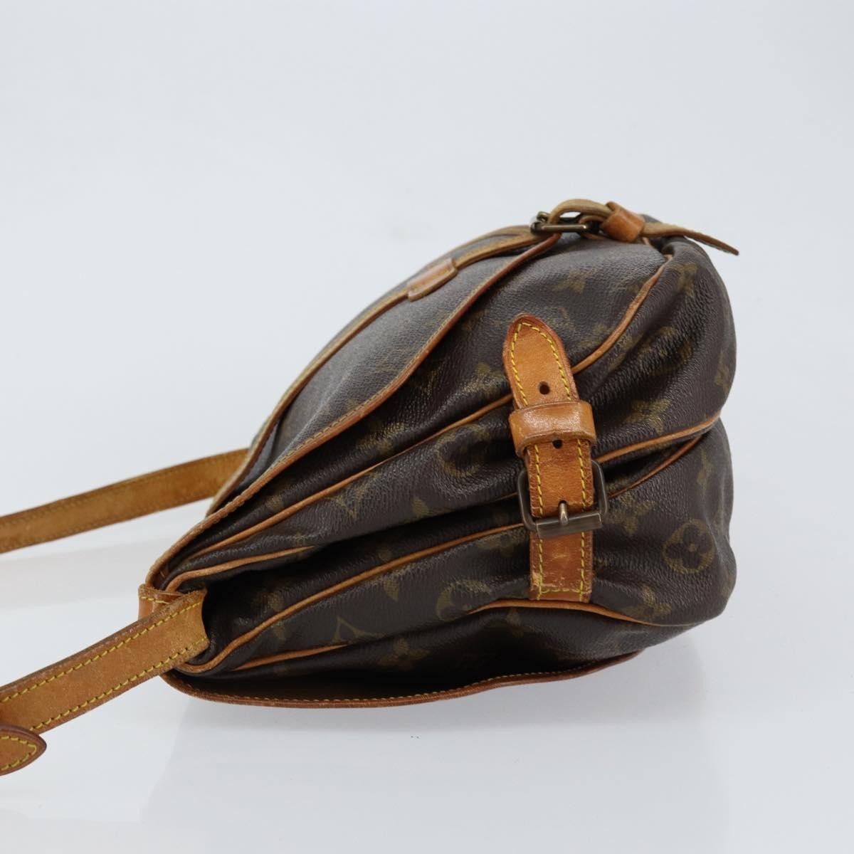 Louis Vuitton Saumur Handbag Monogram Canvas Brown Canvas Shoulder Bag Bag (Pre-Owned)